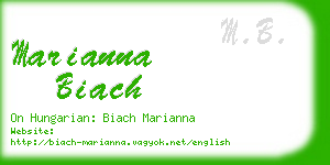 marianna biach business card
